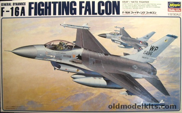 Hasegawa 1/32 General Dynamics F-16A Fighting Falcon, S26 plastic model kit